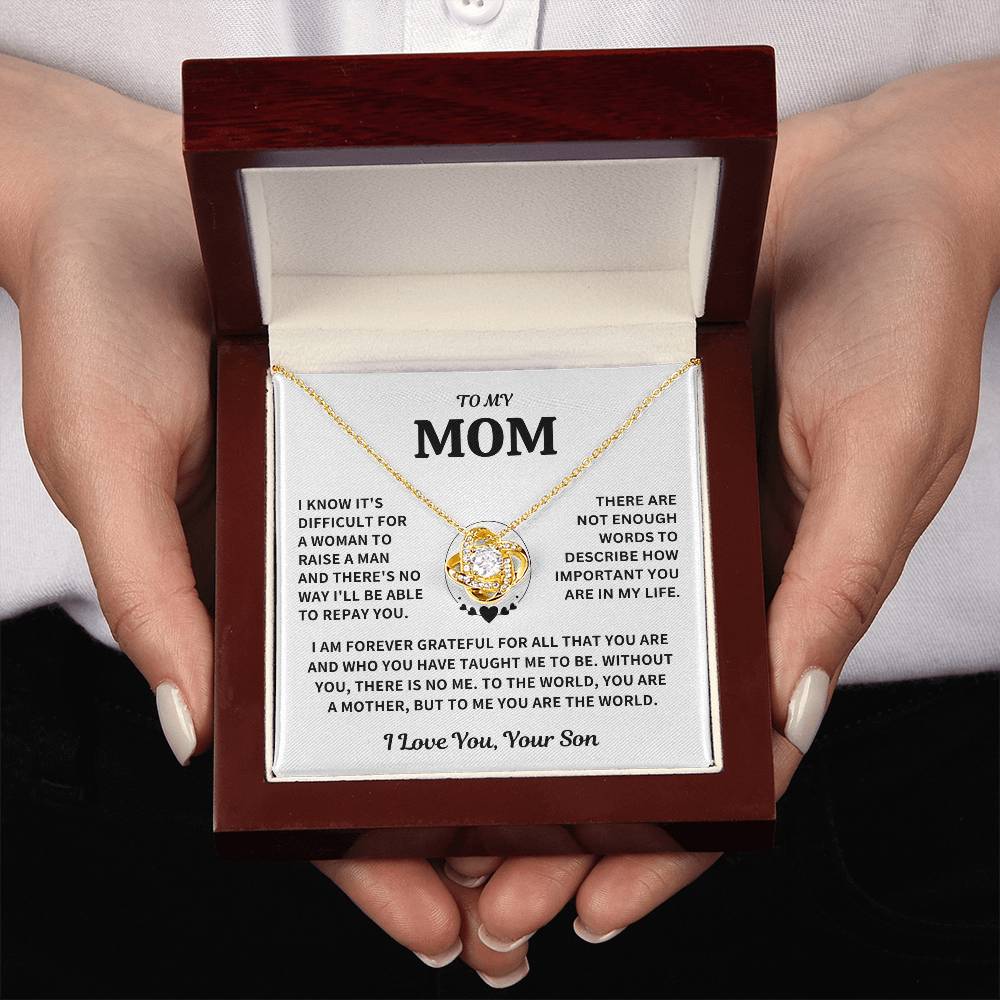 Jewelry Mom Gift-From Son-Forever Grateful