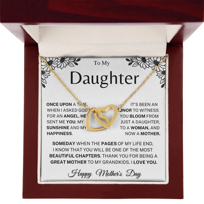 Jewelry Mother's Day Gift, "Beautiful Chapters", Interlocking Hearts Necklace Mother's Day Gift, "Beautiful Chapters", Interlocking Hearts Necklace