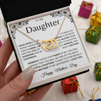Jewelry Mother's Day Gift, "Beautiful Chapters", Interlocking Hearts Necklace Mother's Day Gift, "Beautiful Chapters", Interlocking Hearts Necklace