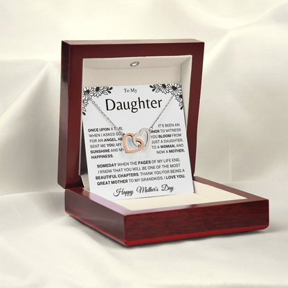 Jewelry Mother's Day Gift, "Beautiful Chapters", Interlocking Hearts Necklace Mother's Day Gift, "Beautiful Chapters", Interlocking Hearts Necklace