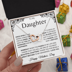 Jewelry Mother's Day Gift, "Beautiful Chapters", Interlocking Hearts Necklace Mother's Day Gift, "Beautiful Chapters", Interlocking Hearts Necklace