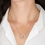 Jewelry Mother's Day Gift, "Beautiful Chapters", Interlocking Hearts Necklace Mother's Day Gift, "Beautiful Chapters", Interlocking Hearts Necklace