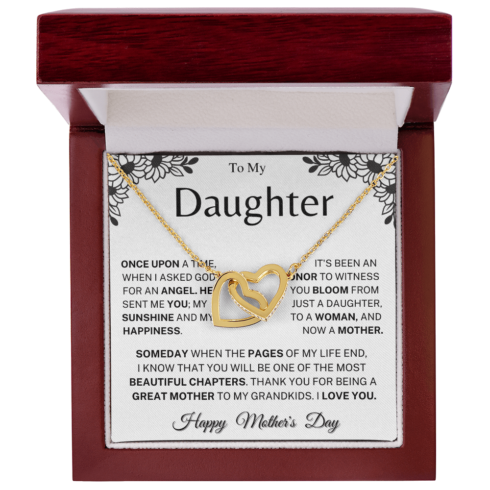 Jewelry Mother's Day Gift, "Beautiful Chapters", Interlocking Hearts Necklace Mother's Day Gift, "Beautiful Chapters", Interlocking Hearts Necklace