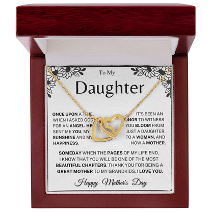 Jewelry Mother's Day Gift, "Beautiful Chapters", Interlocking Hearts Necklace Mother's Day Gift, "Beautiful Chapters", Interlocking Hearts Necklace