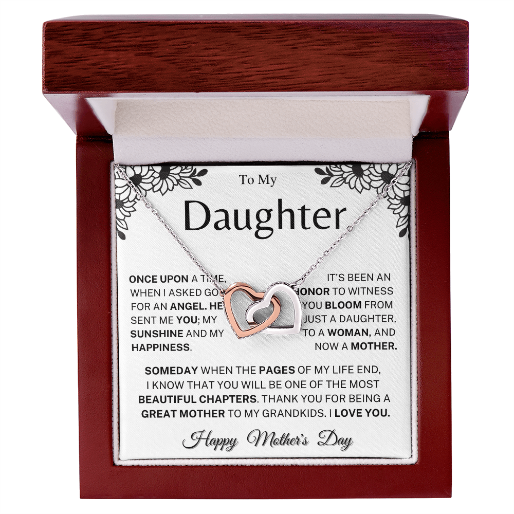 Jewelry Mother's Day Gift, "Beautiful Chapters", Interlocking Hearts Necklace Mother's Day Gift, "Beautiful Chapters", Interlocking Hearts Necklace