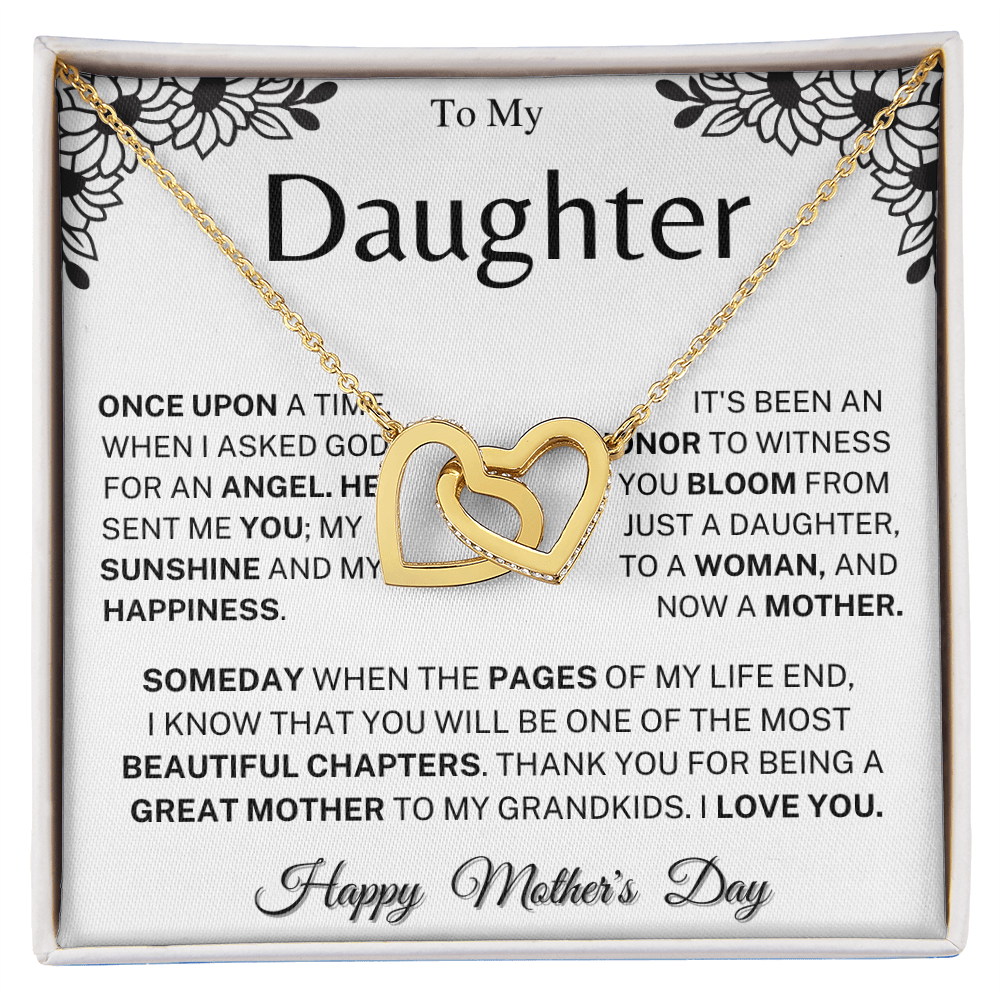Jewelry Mother's Day Gift, "Beautiful Chapters", Interlocking Hearts Necklace Mother's Day Gift, "Beautiful Chapters", Interlocking Hearts Necklace