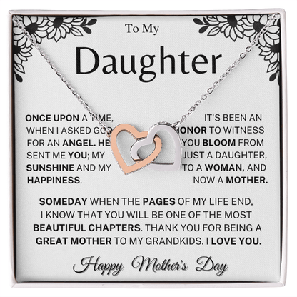 Jewelry Mother's Day Gift, "Beautiful Chapters", Interlocking Hearts Necklace Mother's Day Gift, "Beautiful Chapters", Interlocking Hearts Necklace