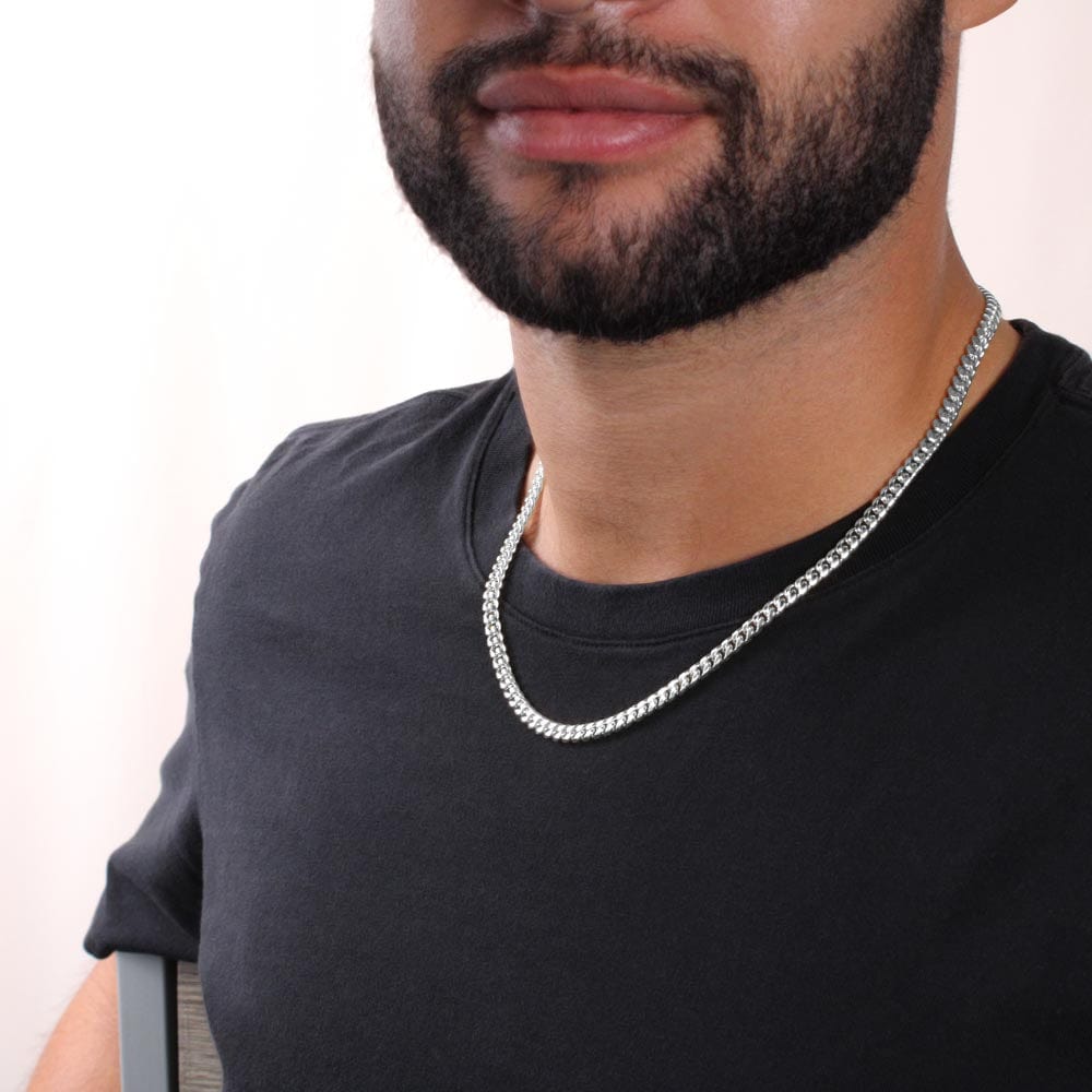 Jewelry Nephew Gift, "Never Forget" Cuban Link Chain Nephew Gift, "Never Forget" Cuban Link Chain