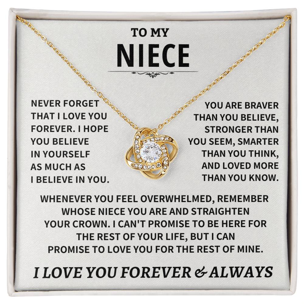Jewelry Niece gift, "Never Forget That I Love You" Niece gift, "Never Forget That I Love You"