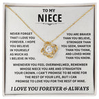 Jewelry Niece gift, "Never Forget That I Love You" Niece gift, "Never Forget That I Love You"