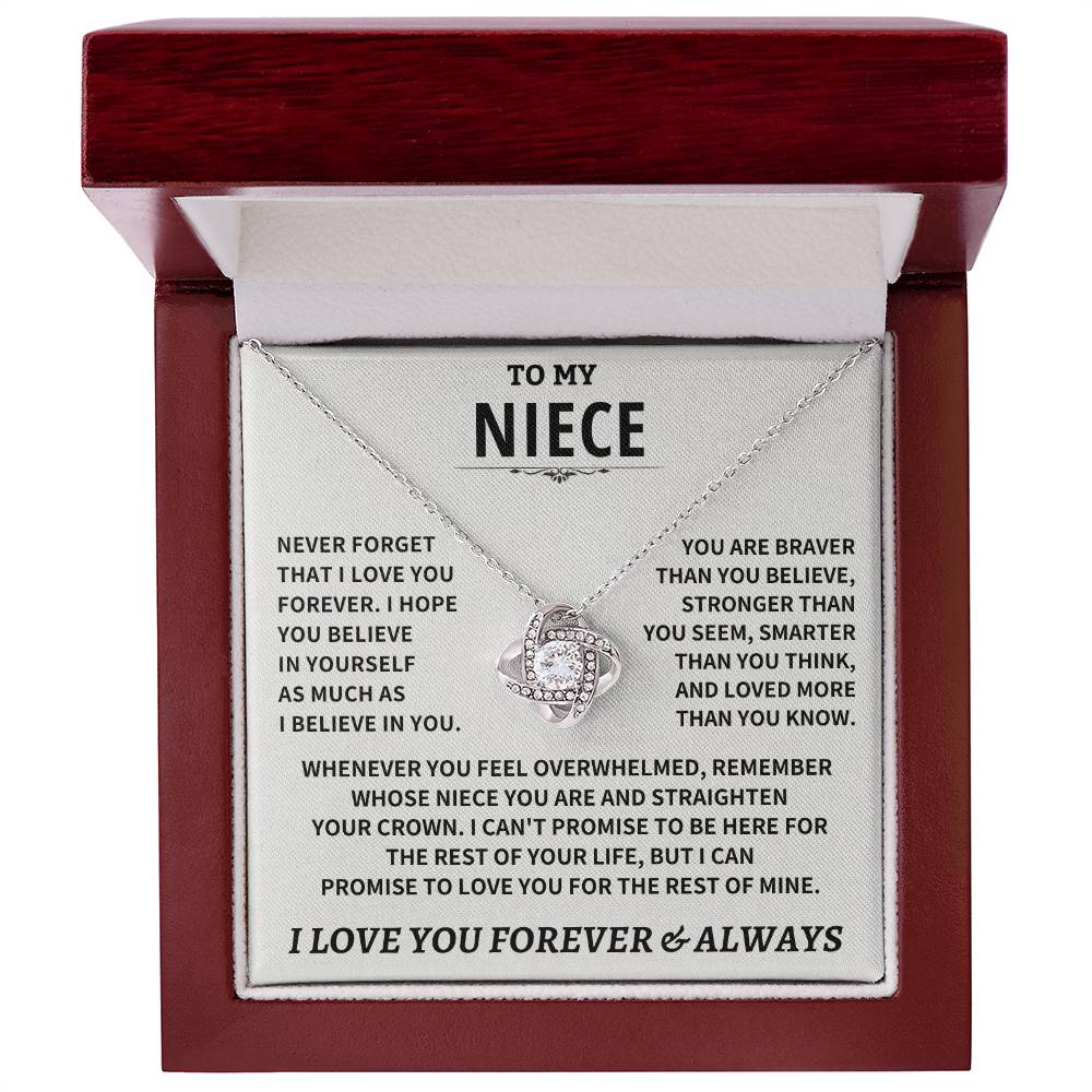 Jewelry Niece gift, "Never Forget That I Love You" Niece gift, "Never Forget That I Love You"