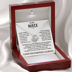 Jewelry Niece gift, "Never Forget That I Love You" Niece gift, "Never Forget That I Love You"