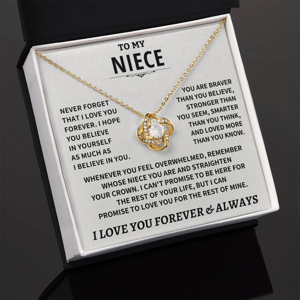 Jewelry Niece gift, "Never Forget That I Love You" Niece gift, "Never Forget That I Love You"
