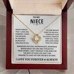 Jewelry Niece gift, "Never Forget That I Love You" Niece gift, "Never Forget That I Love You"