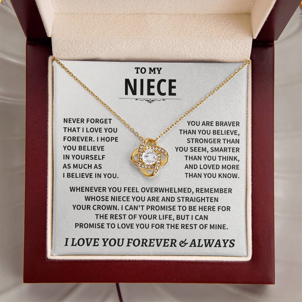 Jewelry Niece gift, "Never Forget That I Love You" Niece gift, "Never Forget That I Love You"
