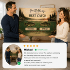 Prints Personalized Bass Fish Couple Canvas Personalized Bass Fish Couple Canvas