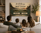Prints Personalized Bass Fish Couple Canvas Personalized Bass Fish Couple Canvas