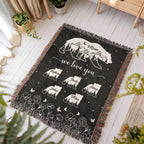 Blankets Personalized Bear Family Woven Blanket – Custom Name Mom Bear Throw, We Love You Gift from Kids Personalized Bear Family Woven Blanket – Custom Name Mom Bear Throw, We Love You Gift from Kids
