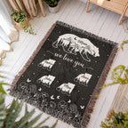 Blankets Personalized Bear Family Woven Blanket – Custom Name Mom Bear Throw, We Love You Gift from Kids Personalized Bear Family Woven Blanket – Custom Name Mom Bear Throw, We Love You Gift from Kids