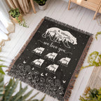 Blankets Personalized Bear Family Woven Blanket – Custom Name Mom Bear Throw, We Love You Gift from Kids Personalized Bear Family Woven Blanket – Custom Name Mom Bear Throw, We Love You Gift from Kids