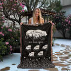 Blankets Personalized Bear Family Woven Blanket – Custom Name Mom Bear Throw, We Love You Gift from Kids Personalized Bear Family Woven Blanket – Custom Name Mom Bear Throw, We Love You Gift from Kids
