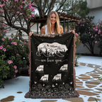 Blankets Personalized Bear Family Woven Blanket – Custom Name Mom Bear Throw, We Love You Gift from Kids Personalized Bear Family Woven Blanket – Custom Name Mom Bear Throw, We Love You Gift from Kids