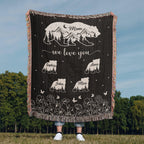 Blankets Personalized Bear Family Woven Blanket – Custom Name Mom Bear Throw, We Love You Gift from Kids Personalized Bear Family Woven Blanket – Custom Name Mom Bear Throw, We Love You Gift from Kids