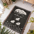 Blankets Personalized Bear Family Woven Blanket – Custom Name Mom Bear Throw, We Love You Gift from Kids Personalized Bear Family Woven Blanket – Custom Name Mom Bear Throw, We Love You Gift from Kids