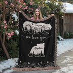 Blankets Personalized Bear Family Woven Blanket – Custom Name Mom Bear Throw, We Love You Gift from Kids Personalized Bear Family Woven Blanket – Custom Name Mom Bear Throw, We Love You Gift from Kids