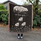 Blankets Personalized Bear Family Woven Blanket – Custom Name Mom Bear Throw, We Love You Gift from Kids Personalized Bear Family Woven Blanket – Custom Name Mom Bear Throw, We Love You Gift from Kids