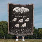 Blankets Personalized Bear Family Woven Blanket – Custom Name Mom Bear Throw, We Love You Gift from Kids Personalized Bear Family Woven Blanket – Custom Name Mom Bear Throw, We Love You Gift from Kids