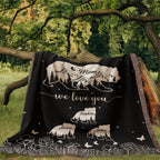 Blankets Personalized Bear Family Woven Blanket – Custom Name Mom Bear Throw, We Love You Gift from Kids Personalized Bear Family Woven Blanket – Custom Name Mom Bear Throw, We Love You Gift from Kids