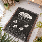 Blankets Personalized Bear Family Woven Blanket – Custom Name Mom Bear Throw, We Love You Gift from Kids Personalized Bear Family Woven Blanket – Custom Name Mom Bear Throw, We Love You Gift from Kids