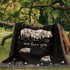 Blankets Personalized Bear Family Woven Blanket – Custom Name Mom Bear Throw, We Love You Gift from Kids Personalized Bear Family Woven Blanket – Custom Name Mom Bear Throw, We Love You Gift from Kids