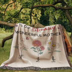 Blankets Personalized Blooming Wonderful Mother Woven Blanket – Custom Flower Name Family Throw, Mother’s Day Gift from childen Personalized Blooming Wonderful Mother Woven Blanket – Custom Flower Name Family Throw, Mother’s Day Gift from childen