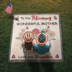 Blankets Personalized Blooming Wonderful Mother Woven Blanket – Custom Flower Name Family Throw, Mother’s Day Gift from childen Personalized Blooming Wonderful Mother Woven Blanket – Custom Flower Name Family Throw, Mother’s Day Gift from childen