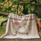 Blankets Personalized Blooming Wonderful Mother Woven Blanket – Custom Flower Name Family Throw, Mother’s Day Gift from childen Personalized Blooming Wonderful Mother Woven Blanket – Custom Flower Name Family Throw, Mother’s Day Gift from childen