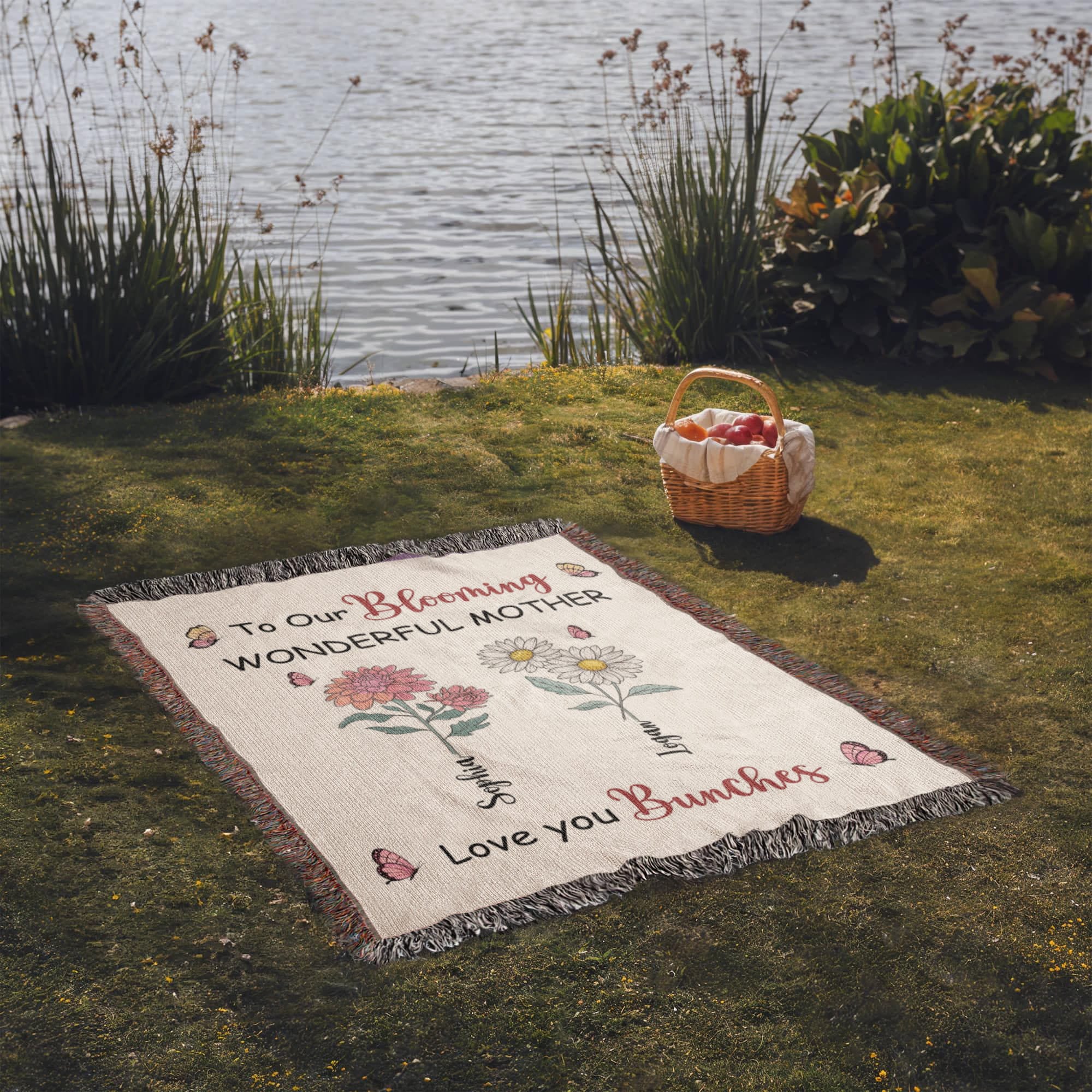 Blankets Personalized Blooming Wonderful Mother Woven Blanket – Custom Flower Name Family Throw, Mother’s Day Gift from childen Personalized Blooming Wonderful Mother Woven Blanket – Custom Flower Name Family Throw, Mother’s Day Gift from childen