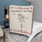 Blankets Personalized Blooming Wonderful Mother Woven Blanket – Custom Flower Name Family Throw, Mother’s Day Gift from childen Personalized Blooming Wonderful Mother Woven Blanket – Custom Flower Name Family Throw, Mother’s Day Gift from childen