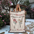 Blankets Personalized Blooming Wonderful Mother Woven Blanket – Custom Flower Name Family Throw, Mother’s Day Gift from childen Personalized Blooming Wonderful Mother Woven Blanket – Custom Flower Name Family Throw, Mother’s Day Gift from childen