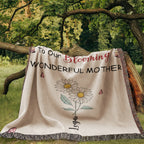 Blankets Personalized Blooming Wonderful Mother Woven Blanket – Custom Flower Name Family Throw, Mother’s Day Gift from childen Personalized Blooming Wonderful Mother Woven Blanket – Custom Flower Name Family Throw, Mother’s Day Gift from childen