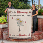Blankets Personalized Blooming Wonderful Mother Woven Blanket – Custom Flower Name Family Throw, Mother’s Day Gift from childen Personalized Blooming Wonderful Mother Woven Blanket – Custom Flower Name Family Throw, Mother’s Day Gift from childen