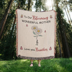 Blankets Personalized Blooming Wonderful Mother Woven Blanket – Custom Flower Name Family Throw, Mother’s Day Gift from childen Personalized Blooming Wonderful Mother Woven Blanket – Custom Flower Name Family Throw, Mother’s Day Gift from childen