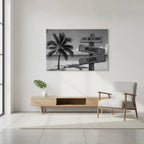 wall art Personalized Family Beach Canvas | Custom Family Name Wall Art with Tropical Palm Tree & Ocean | Coastal Family Home Decor Personalized Family Beach Canvas | Custom Family Name Wall Art with Tropical Palm Tree & Ocean | Coastal Family Home Decor