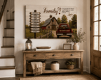 Prints Personalized Family Canvas, Custom Family Name Wall Art, Rustic Farmhouse Decor Personalized Family Canvas, Custom Family Name Wall Art, Rustic Farmhouse Decor