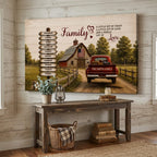 Prints Personalized Family Canvas, Custom Family Name Wall Art, Rustic Farmhouse Decor Personalized Family Canvas, Custom Family Name Wall Art, Rustic Farmhouse Decor