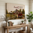 Prints Personalized Family Canvas, Custom Family Name Wall Art, Rustic Farmhouse Decor Personalized Family Canvas, Custom Family Name Wall Art, Rustic Farmhouse Decor