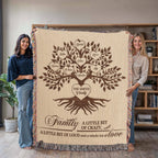 Personalized Family Tree Blanket, Custom Family Name Blanket, Woven Throw with Names, Family Quote Blanket, Housewarming Gift, Family Gift Personalized Family Tree Blanket, Custom Family Name Blanket, Woven Throw with Names, Family Quote Blanket, Housewarming Gift, Family Gift