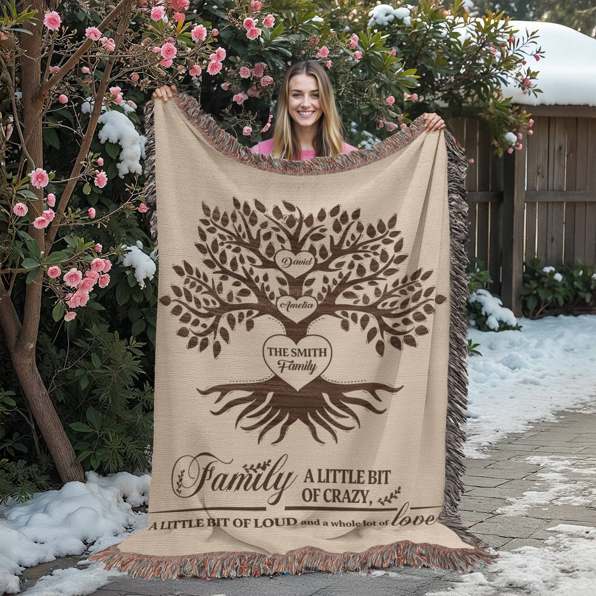 Personalized Family Tree Blanket, Custom Family Name Blanket, Woven Throw with Names, Family Quote Blanket, Housewarming Gift, Family Gift Personalized Family Tree Blanket, Custom Family Name Blanket, Woven Throw with Names, Family Quote Blanket, Housewarming Gift, Family Gift