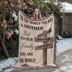 Blankets Personalized Mom Blanket – To The World You Are A Mother Woven Throw, Custom Name Gift for Mom, Mother’s Day Gift from Kids Personalized Mom Blanket – To The World You Are A Mother Woven Throw, Custom Name Gift for Mom, Mother’s Day Gift from Kids
